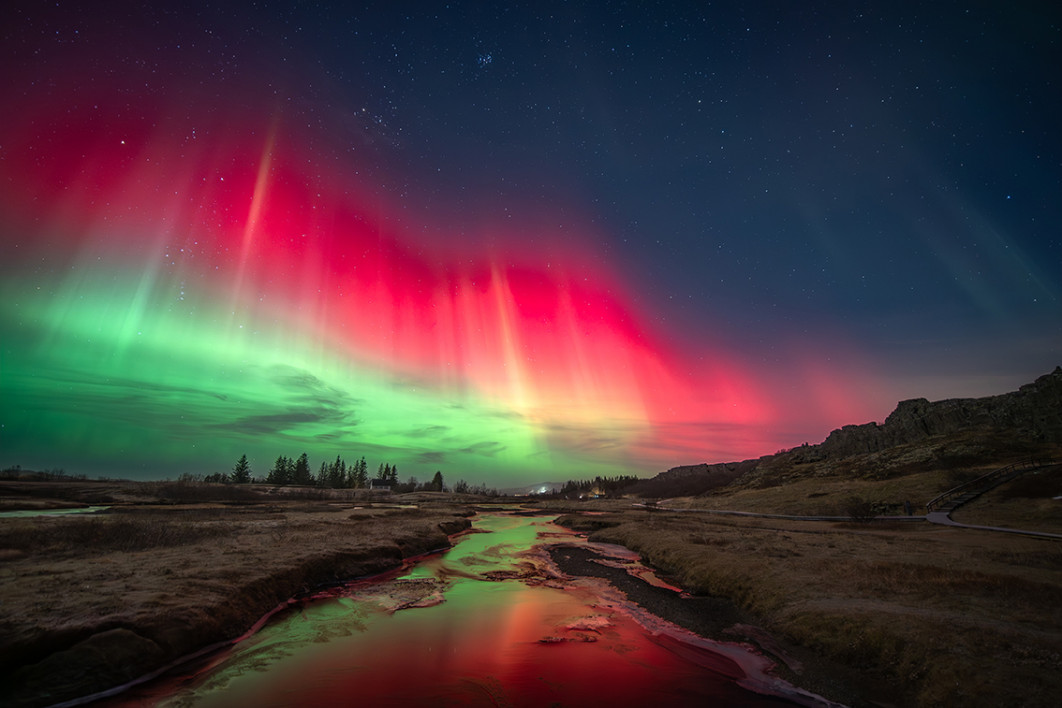 Aurora Between Two Continents — Phil Halper, Astronomy Photographer of the Year 2026