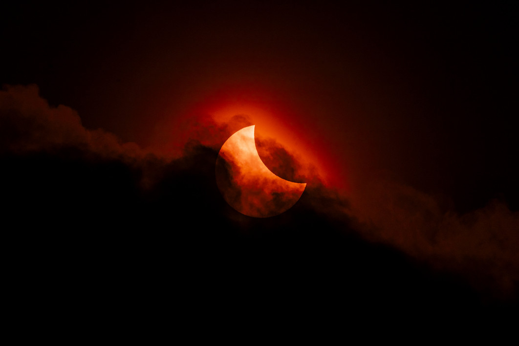 Moody Partial Solar Eclipse — James McBeath, Astronomy Photographer of the Year 2026