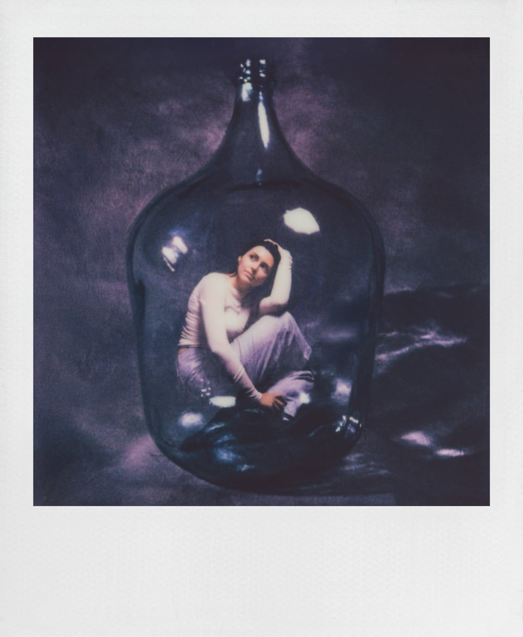 Przykładowa odbitka z trybu podwójnej ekspozycji Polaroid Mod